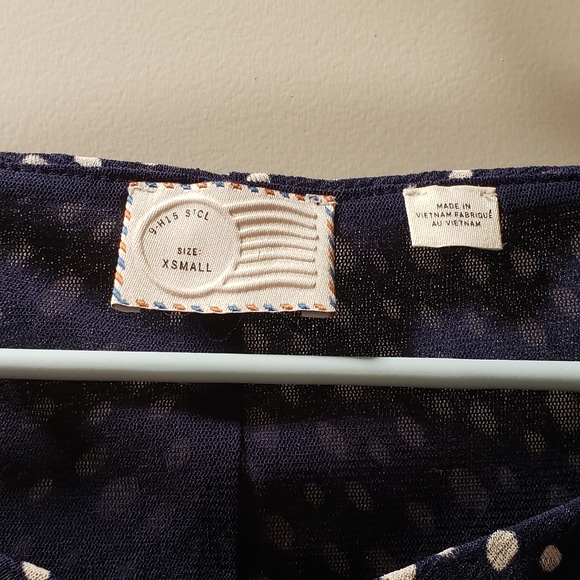 Anthropologie Postmark 9-H15 StCl polka dot XS - Picture 4 of 5